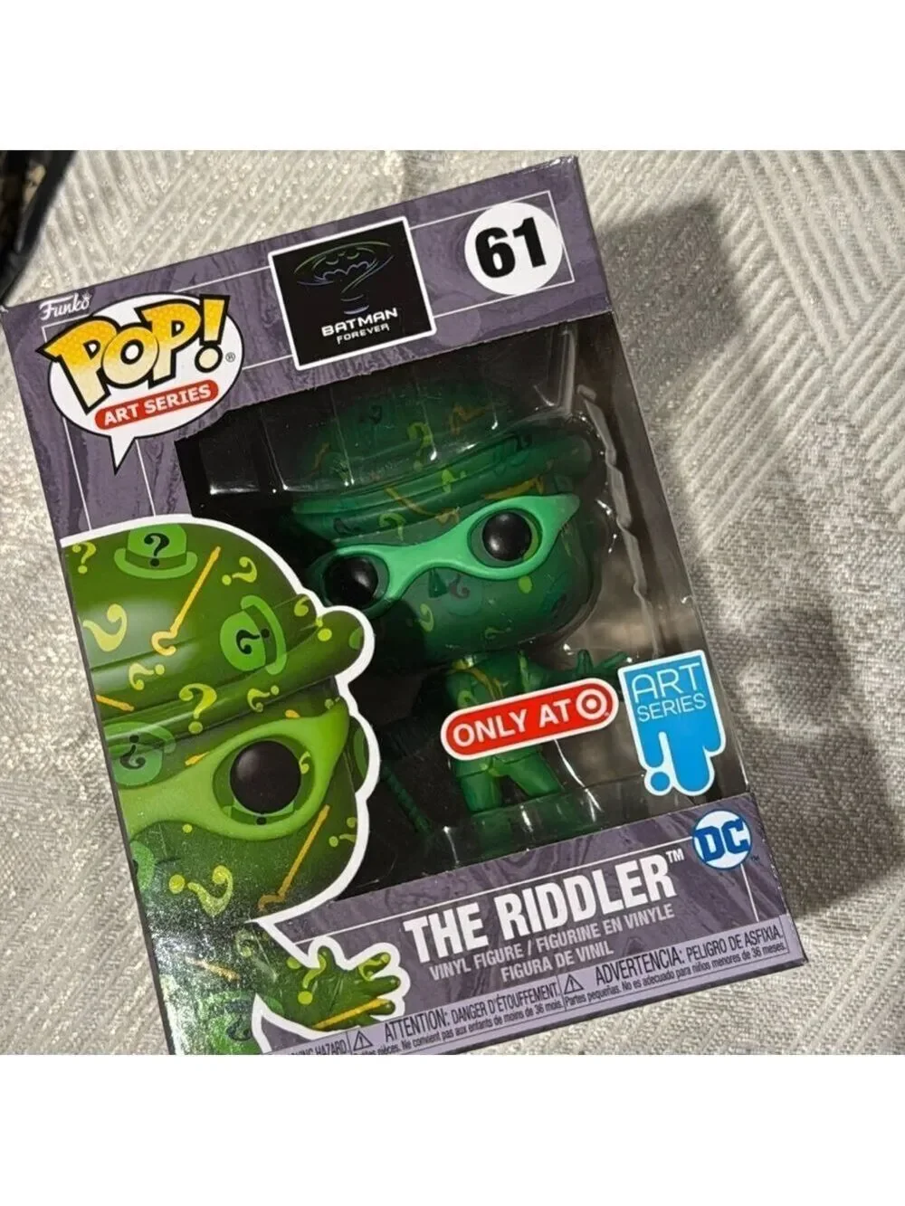 Funko Pop Art Series The Riddler Black Green Vinyl Figure